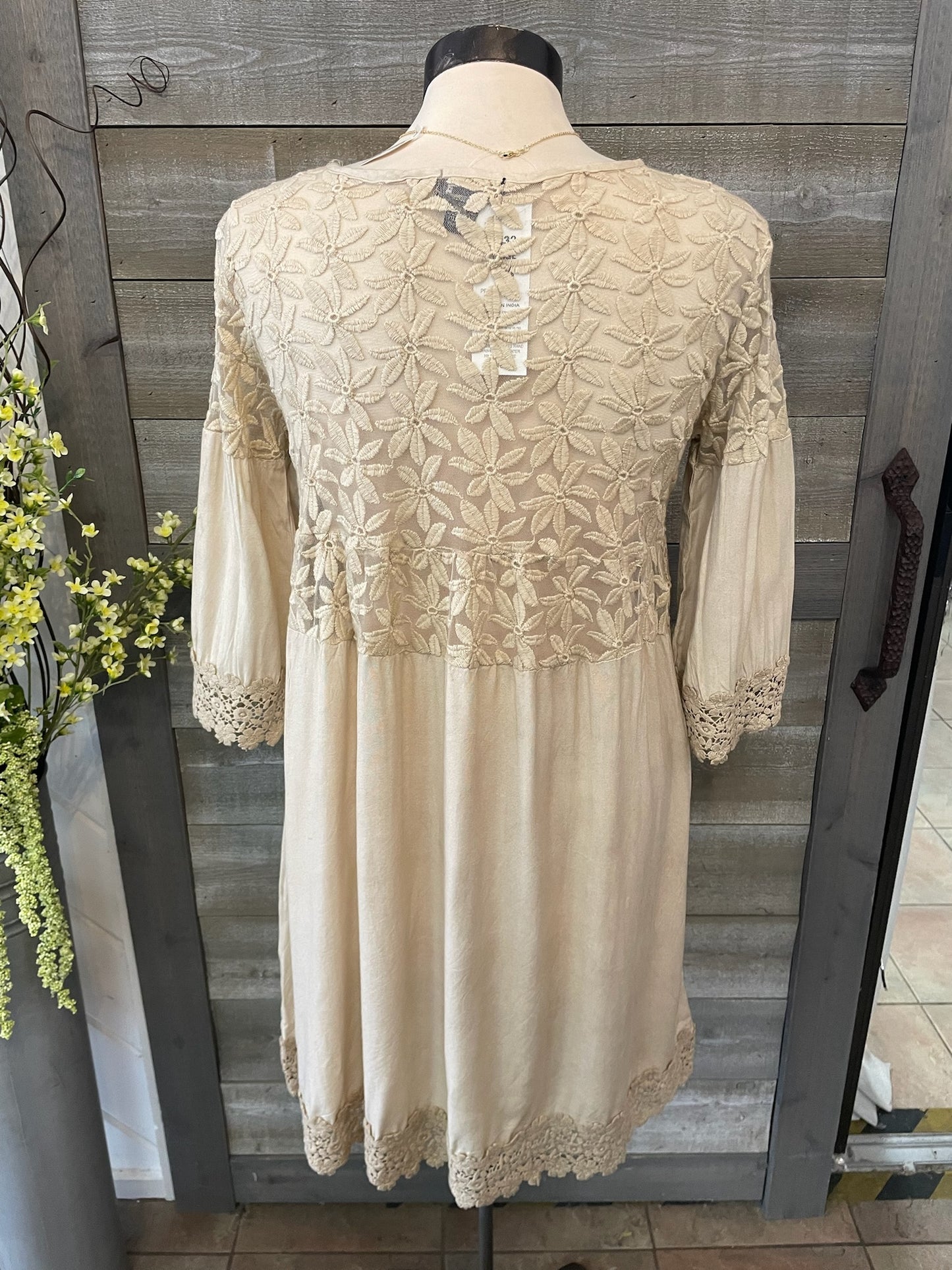 Tan Midi Dress