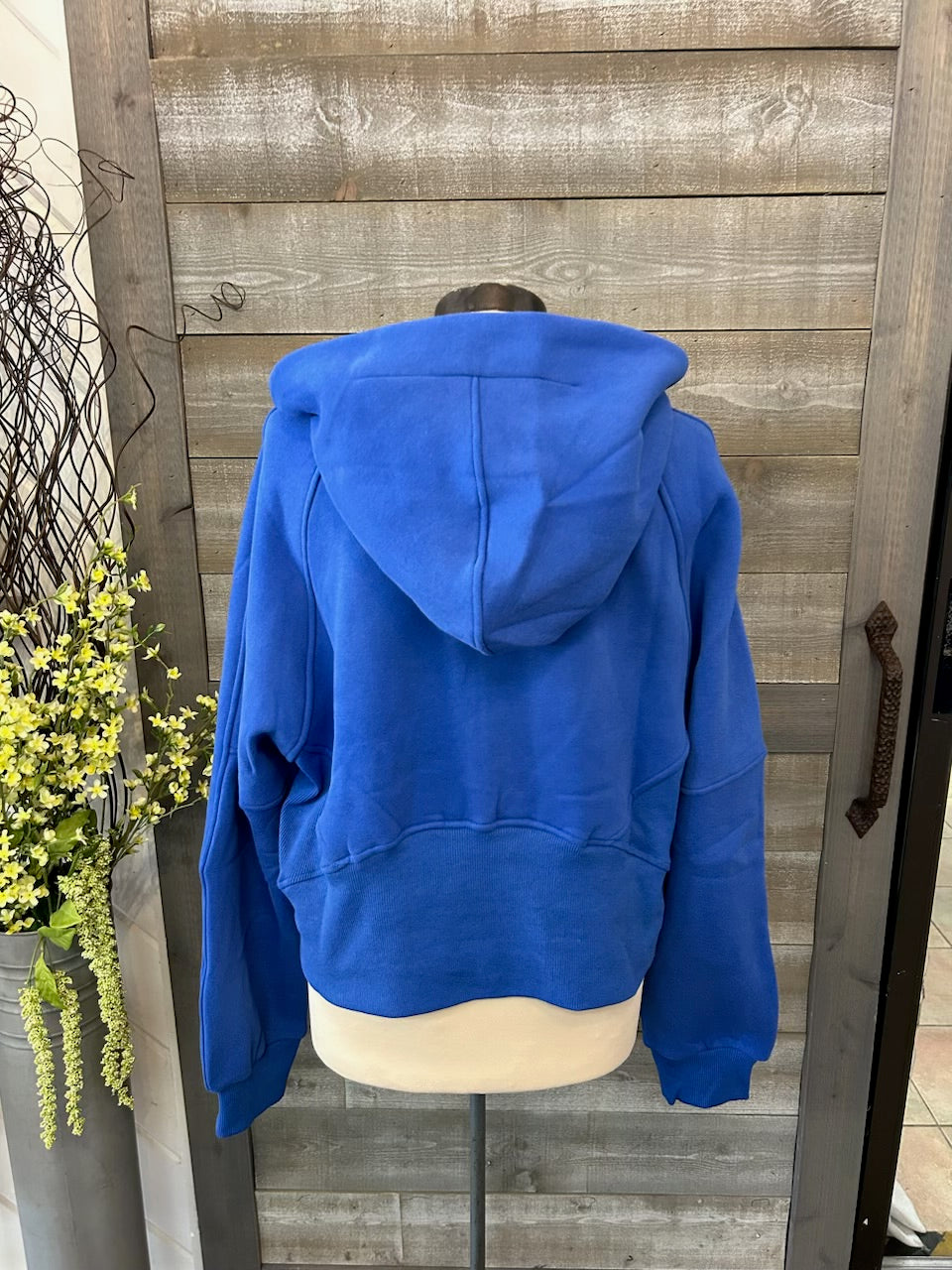 Quarter Zip Cropped Hoodie