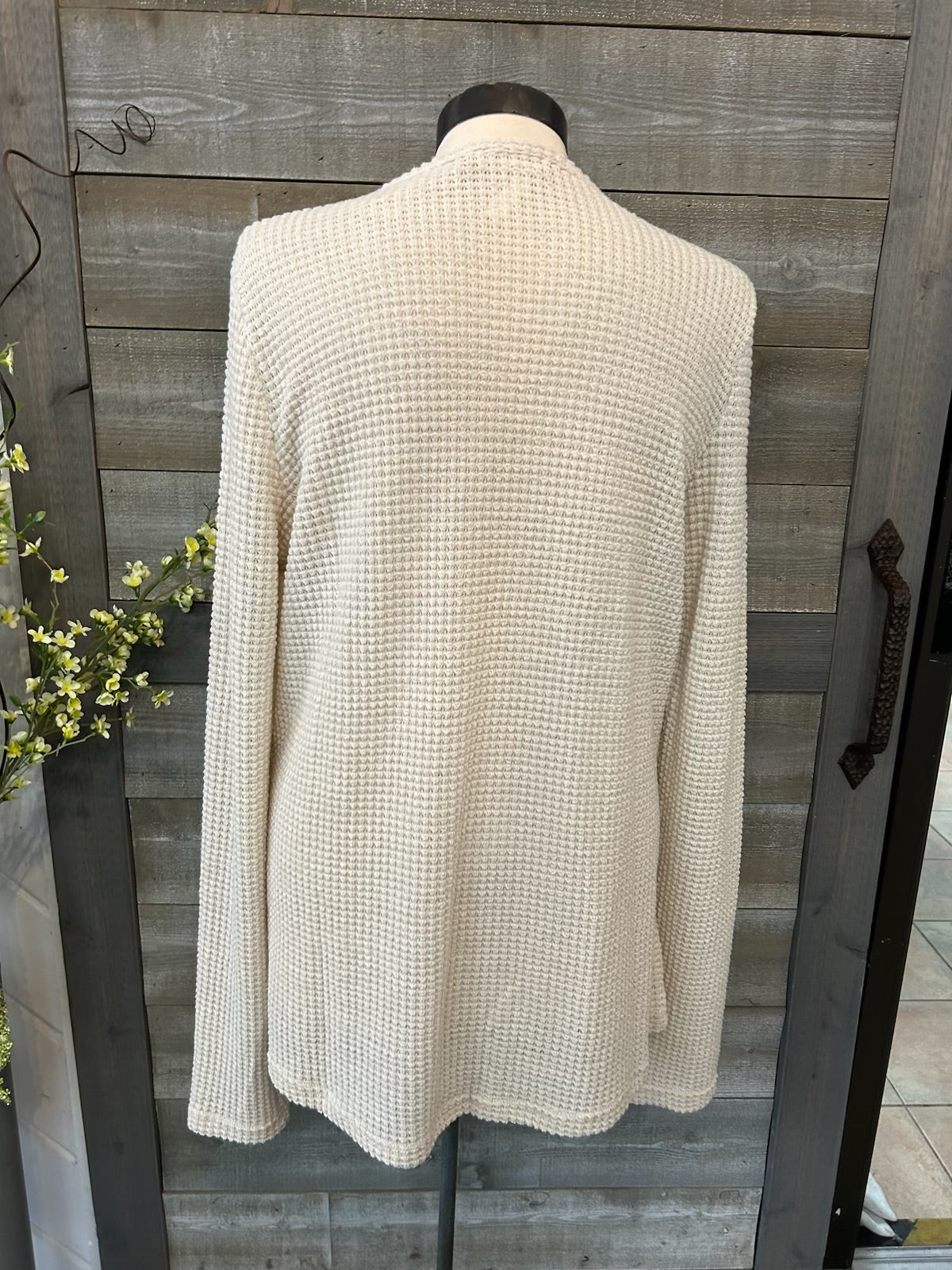 Waffle Side Lace Sweater