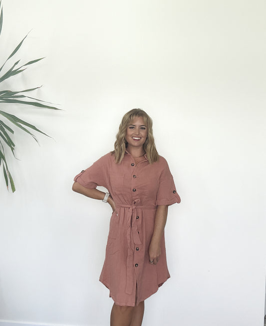 Rose Tie Dress