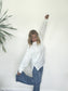 White Waffle Sweater