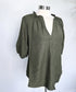 Puff Sleeve Army Green Top