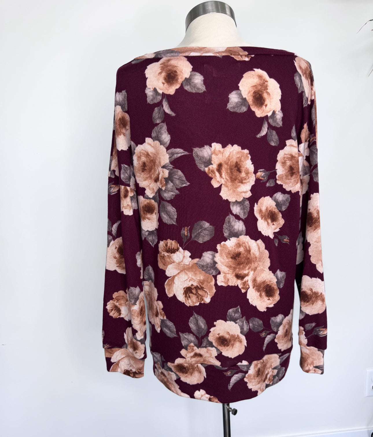 Graceful Floral Sweater