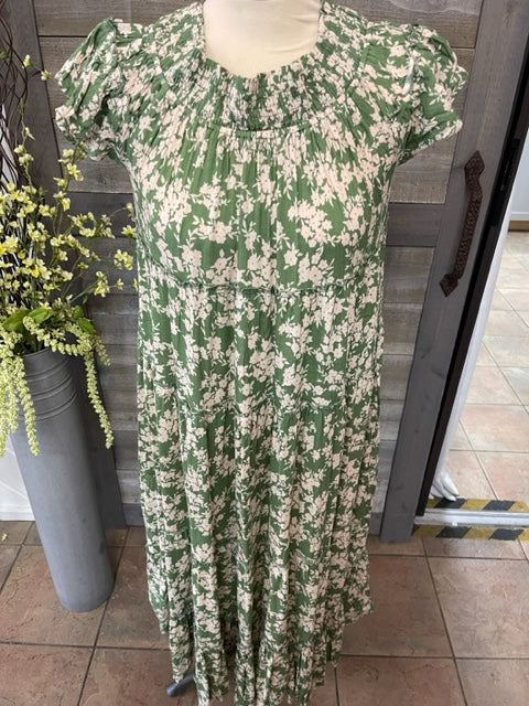 Green Floral Dress