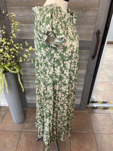 Green Floral Dress