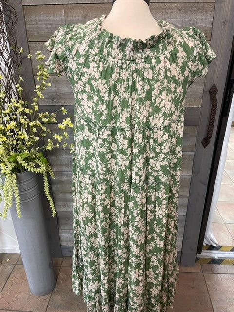 Green Floral Dress