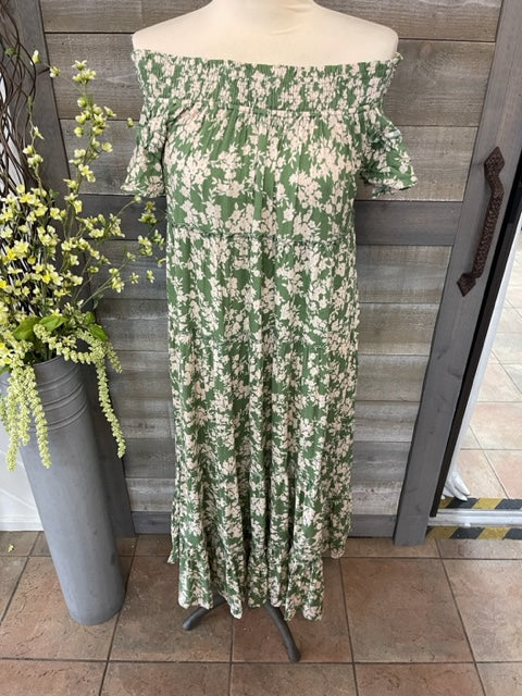 Green Floral Dress