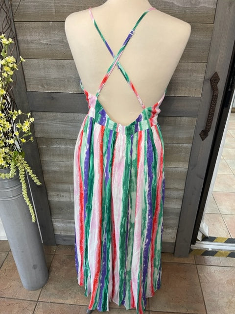 Watermelon Colored Maxi Dress