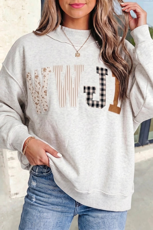 WWJD Mockneck Sweatshirt