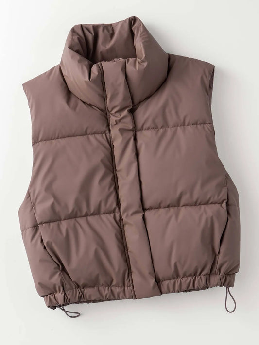 Essential Puffer Down Vest with Adjustable Hem
