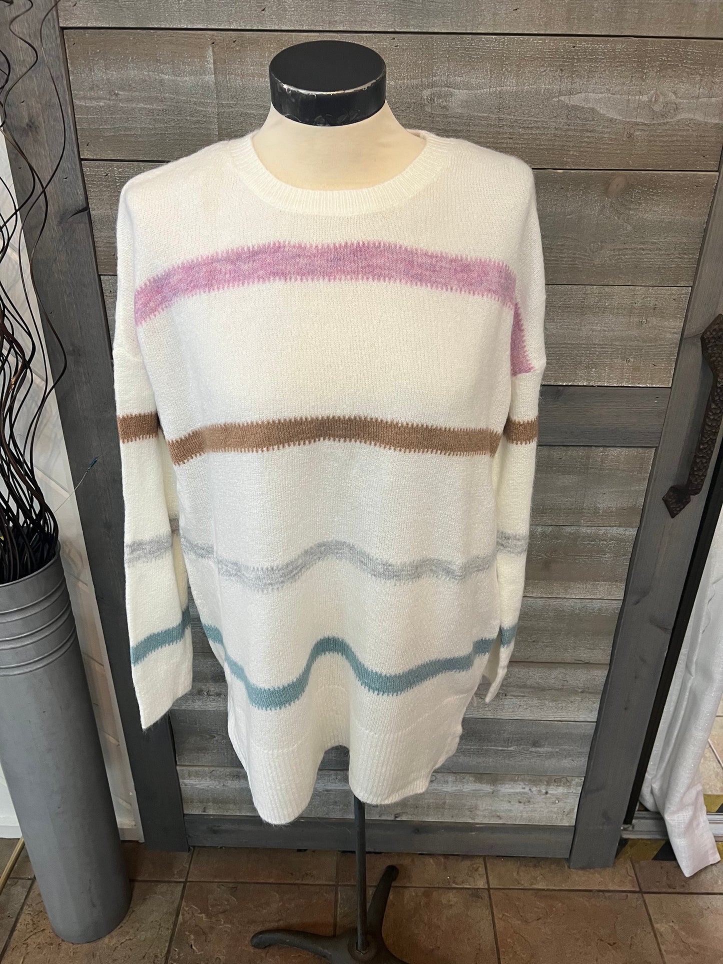 Pastel Strip Sweater