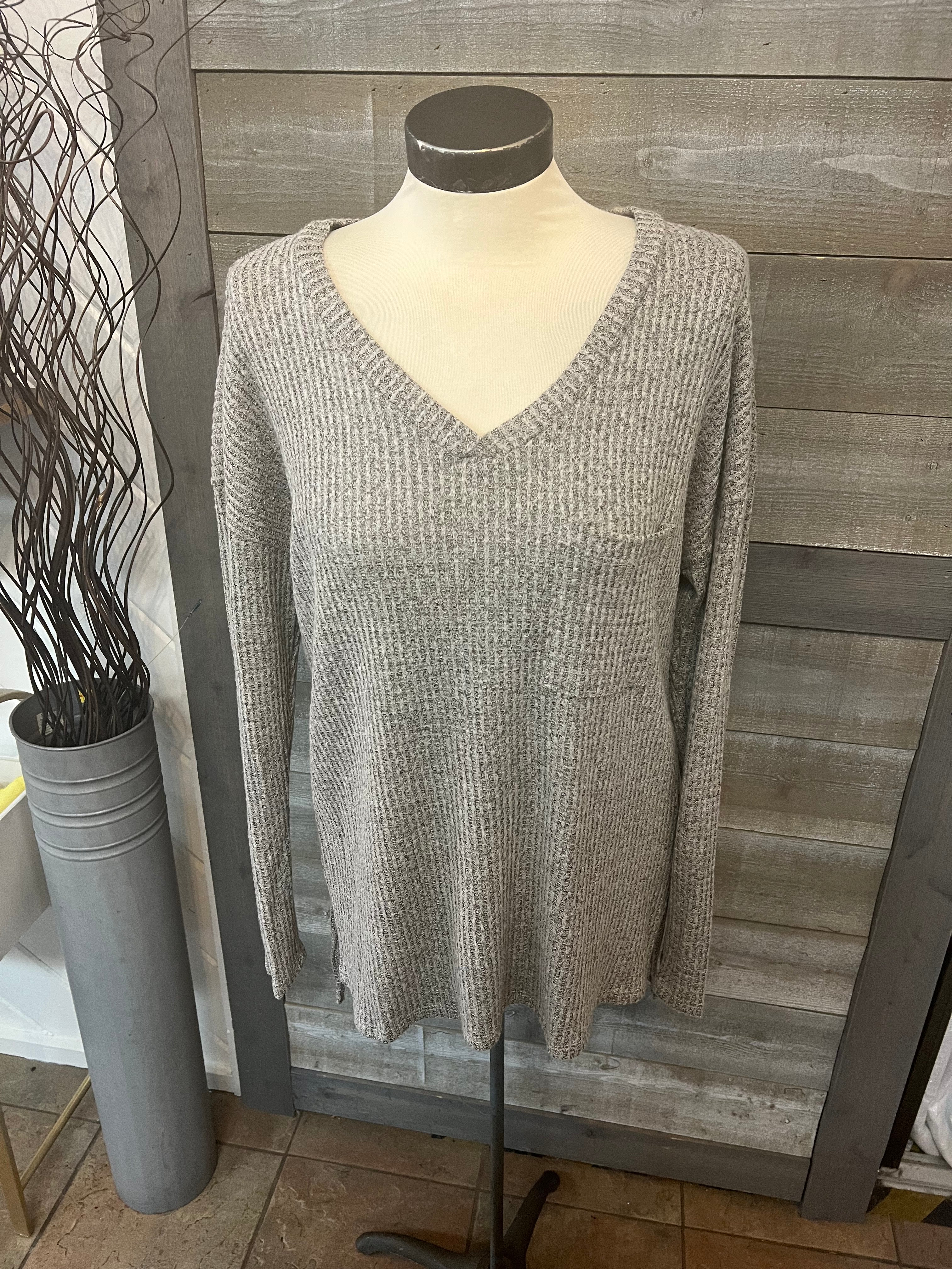 Cable Knit Pocket Top