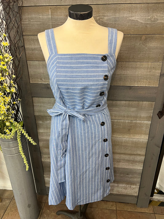 Button Front Tank Dress