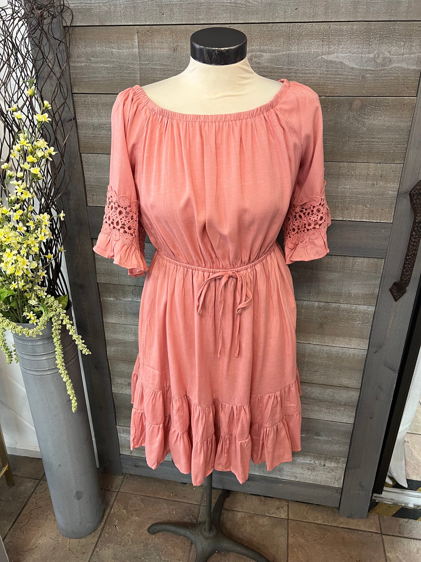 Blush Synch Waist Dress