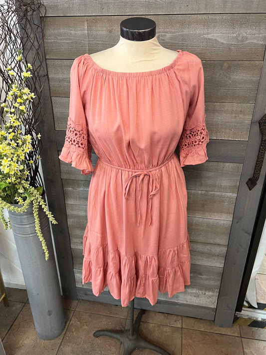 Blush Synch Waist Dress