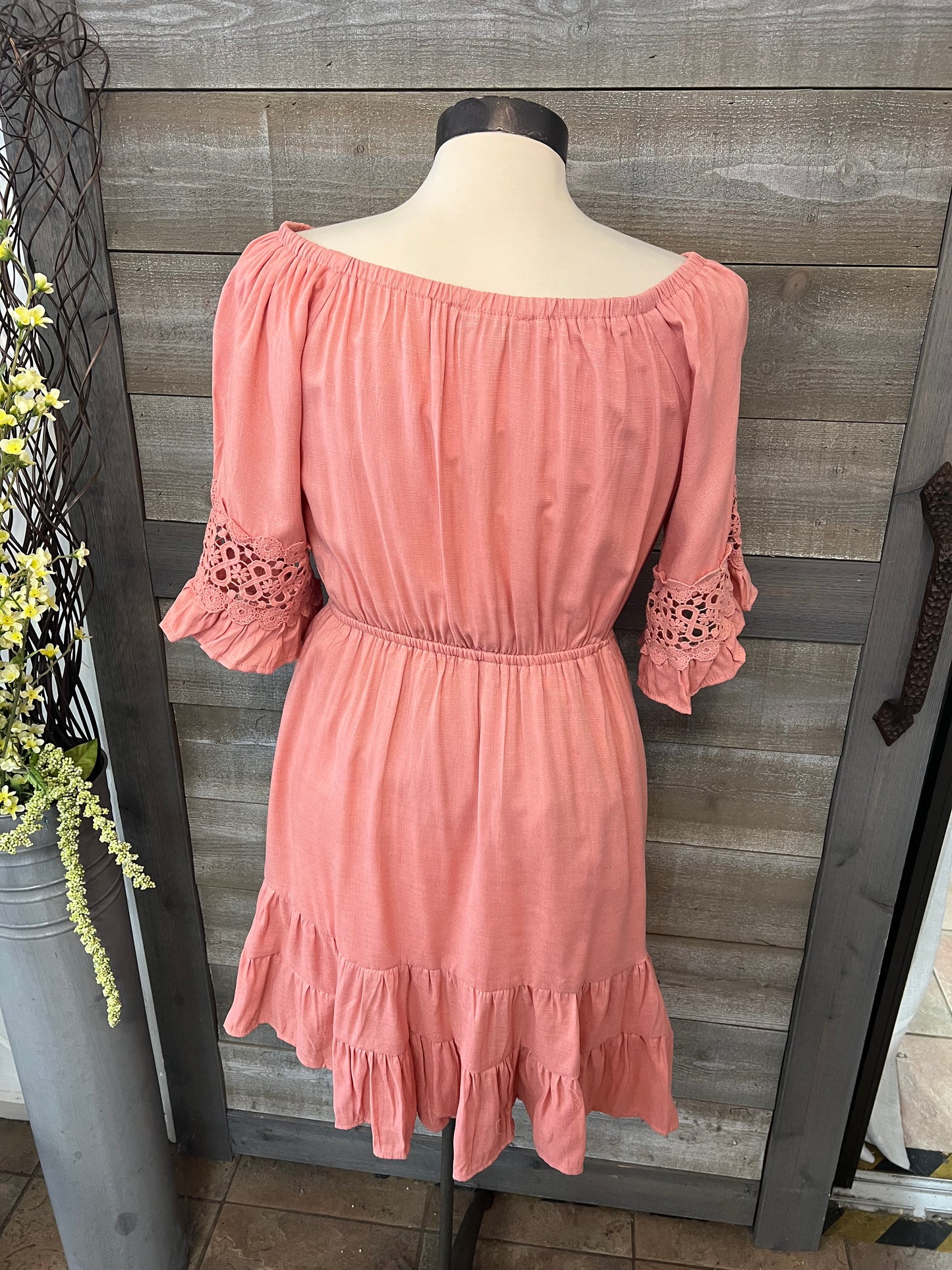 Blush Synch Waist Dress