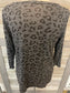 Animal Print Long Sleeve Sparkle Top